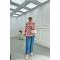 Sare Fashion Patterned Viscose Shirt Claret Red