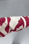 Sare Fashion Patterned Viscose Shirt Claret Red