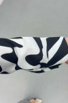 Sare Fashion Patterned Viscose Shirt Black