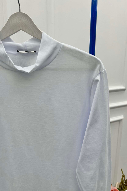 Sare Fashion Stand Collar Cotton Underwear White