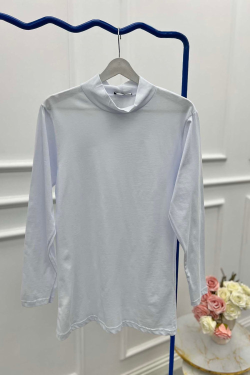 Sare Fashion Stand Collar Cotton Underwear White