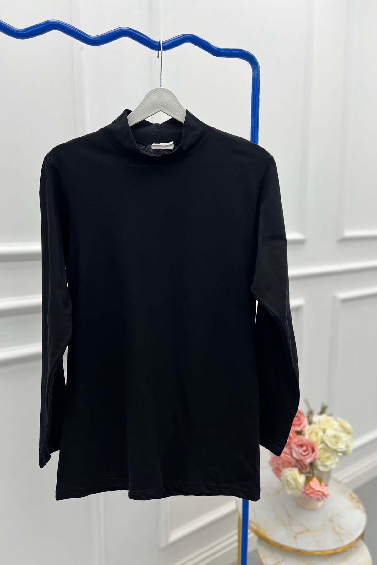 Sare Fashion Stand Collar Cotton Underwear Black