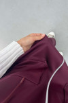 Sare Fashion Stand Collar Scuba Vest Set Claret Red Sare Fashion Stand Collar Scuba Vest Set Claret Red