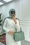 Textured Shirt Tunic White