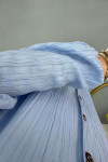 Textured Shirt Tunic Ice Blue