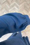 Sare Fashion Button Detailed Aerobin Shirt Set Navy Blue