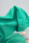 Sare Fashion Button Detailed Balloon Sleeve Shirt Benetton Green