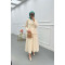 Sare Fashion Button Detailed Jacket Set Beige