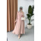 Sare Fashion Button Detailed Skirt Suit Beige