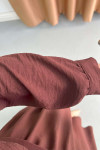 Sare Fashion Button Detailed Skirt Suit Brown