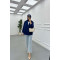 Sare Fashion Button Detailed Shirt Navy Blue