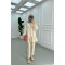 Sare Fashion Button Detailed Elastic Handle Set Stone