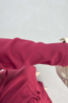 Sare Fashion Button Detailed Trouser Suit Claret Red