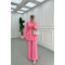 Sare Fashion Button Detailed Trouser Suit Pink