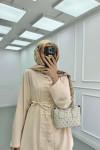 Sare Fashion Button Detailed Trouser Suit Powder