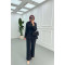 Sare Fashion Button Detailed Trouser Suit Black