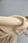 Sare Fashion Button Detailed Pleated Suit Beige