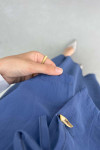 Sare Fashion Button and Bow Detailed Three Piece Suit Indigo