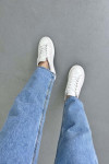 Sare Fashion Buttoned Jeans Light Blue