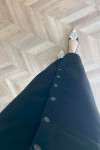 Sare Fashion Buttoned Denim Vest Black