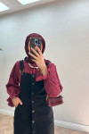 Sare Fashion Buttoned Denim Vest Black