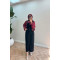 Sare Fashion Buttoned Denim Vest Black