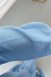 Sare Fashion Buttoned Modal Dress Baby Blue