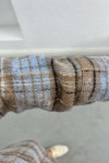 Plaid Cashmere Shirt Brown