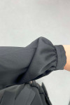 Sare Fashion Black Tied Dress with Patterned Skirt