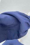Sare Fashion Navy Blue Two Piece Suit with Ruffle Skirt