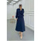 Sare Fashion Navy Blue Two Piece Suit with Ruffle Skirt