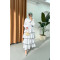 Sare Fashion White Laced Skirted Dress with Flounce