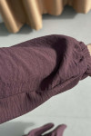 Sare Fashion Flounce Skirted Tie Dress Purple