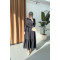 Sare Fashion Black Tied Dress with Flounce Skirt