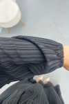 Black Ruffle Skirted Dress