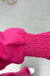 Sare Fashion Zippered Parachute Suit Fuchsia