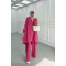 Sare Fashion Zippered Parachute Suit Fuchsia