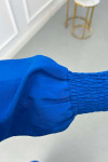 Sare Fashion Zippered Parachute Suit Saxe Blue