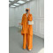 Sare Fashion Zippered Parachute Suit Orange