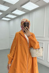 Sare Fashion Zippered Parachute Suit Orange