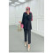 Sare Fashion Zippered Pleated Trouser Suit Black