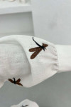 Figured Linen Suit Brown