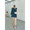 Sare Fashion Striped Shirt with Ruffle Detail Petrol Green
