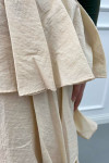 Sare Fashion Ruffle Skirt Beige