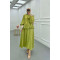 Sare Fashion Ruffled Self-Patterned Skirt Suit Green