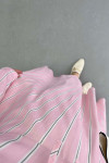 Sare Fashion Striped Dress with Bow Detail, Pink