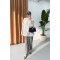 Sare Fashion Bow Detail Shirt Gray