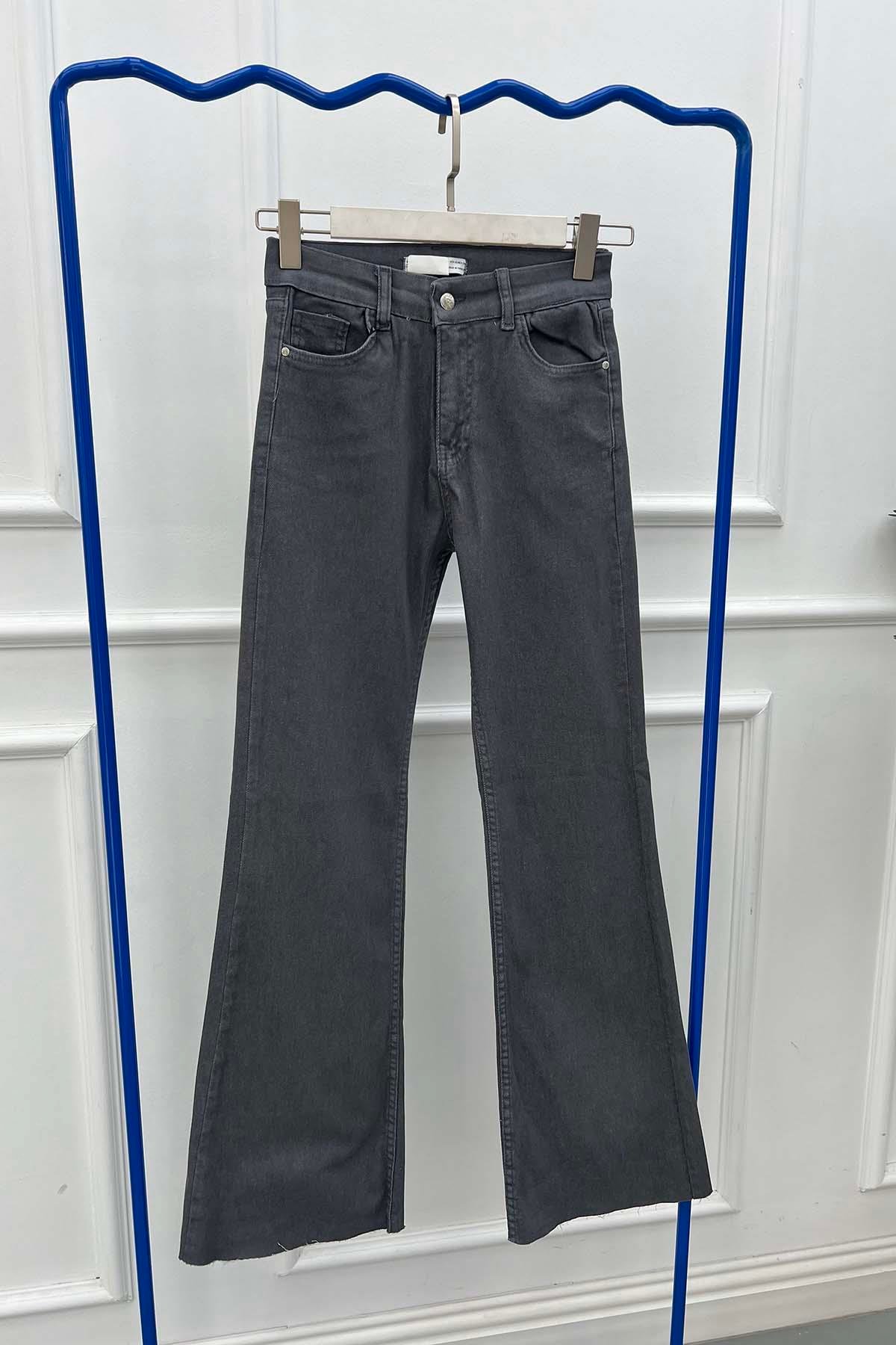 Sare Fashion Wide Leg Jeans Anthracite