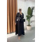 Sare Fashion Wide Neck Dress Black