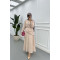Sare Fashion Shirt Body Skirt Tie Set Beige